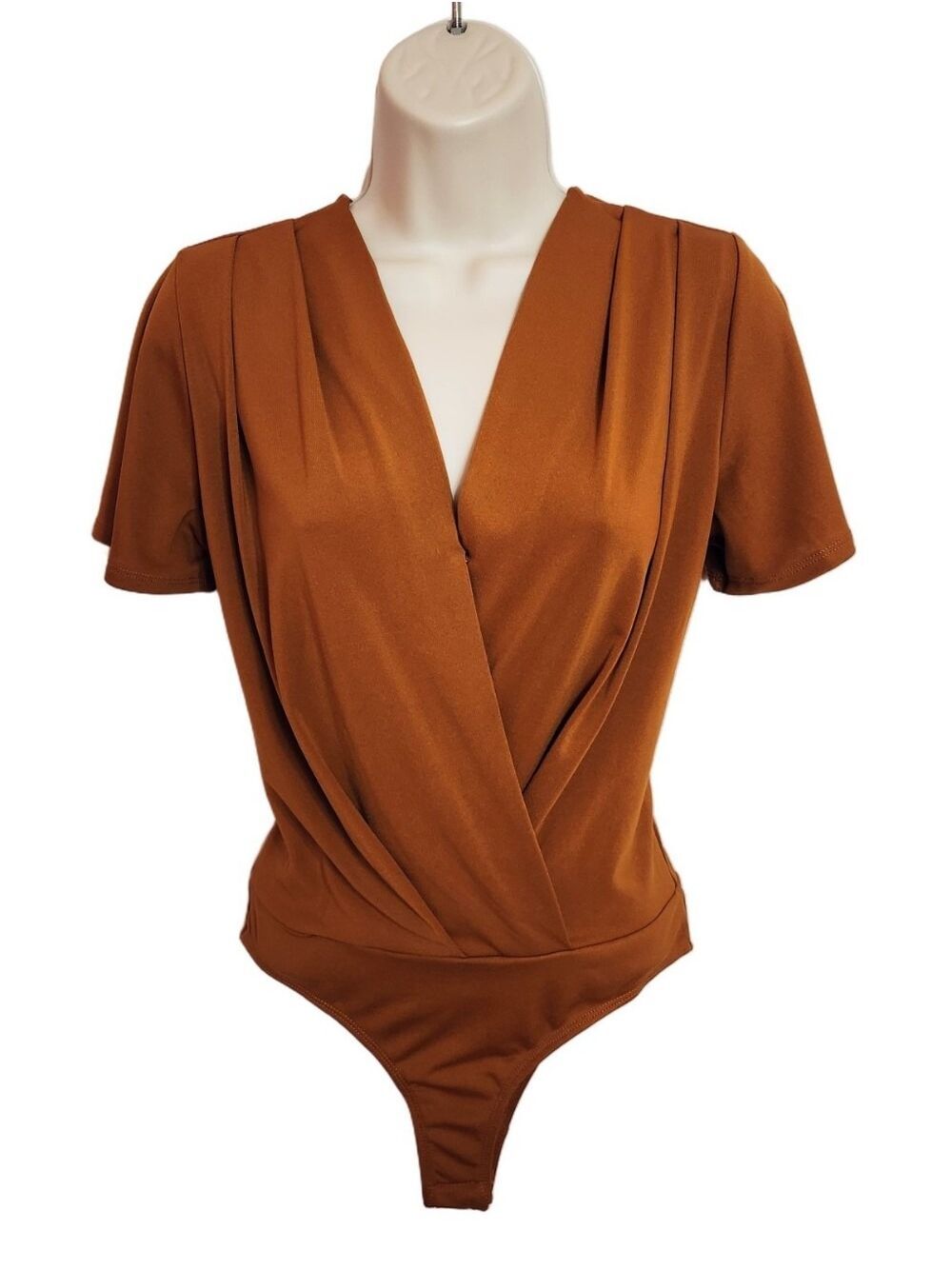 Melrose And Market Bodysuit Rust Orange Small - Picture 2 of 10